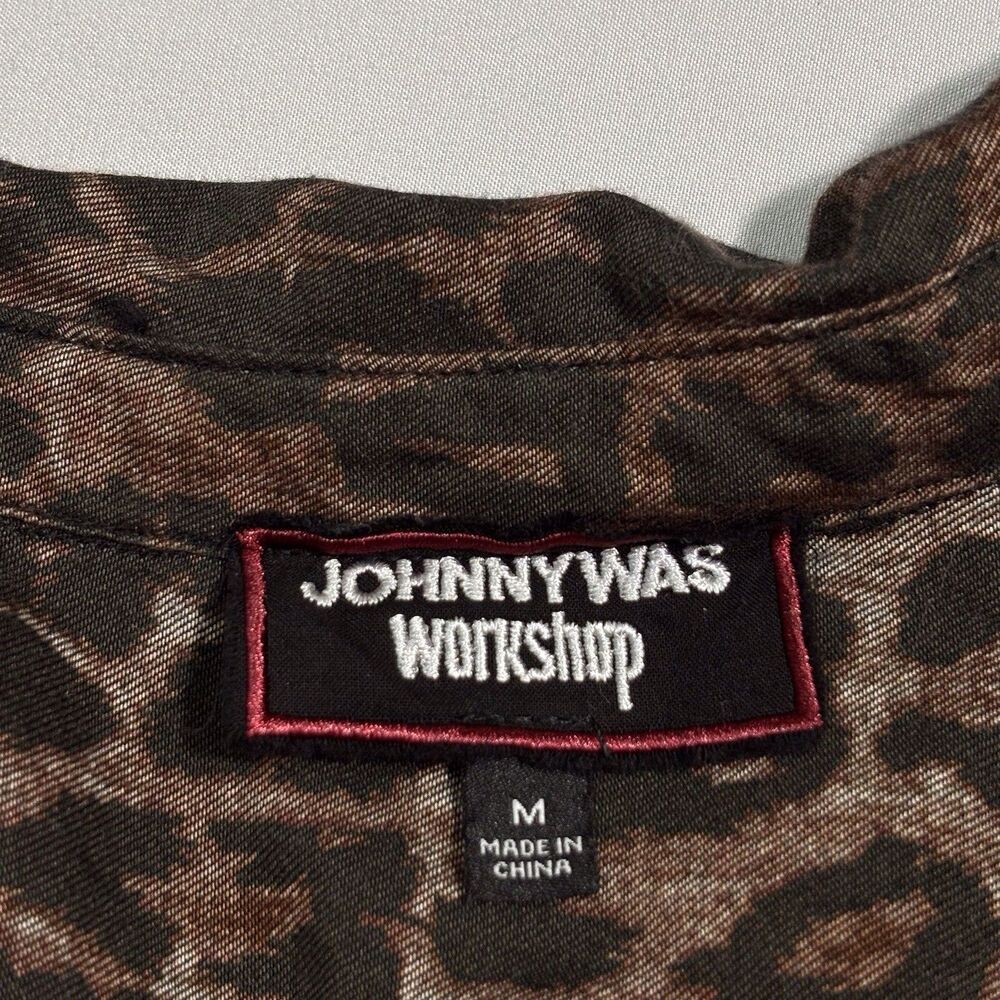 Johnny Was Embroidered Floral Leopard Print Tunic Top - Picture 8 of 11
